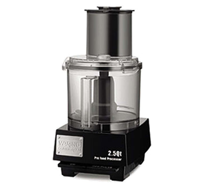 Waring Commercial WFP11S 2.5 Quart Food Processor, 3/4 HP Motor, Extra Large Feed Tube, Patented LiquiLock Seal Bowl System, Includes Grating, Shredding, Slicing, Whipping Disc and a Standard S blade for Chopping, Pureeing, and Emulsyfying, 120V, 5-15 Pha