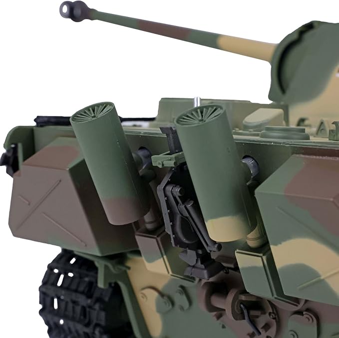 Heng Long US in Stock RC 2.4G 1/16 Plastic German Panther G RTR Tank Model 3879 IR Combat Smoking 340 Rotating Turret BB Shooting Airsoft Tank