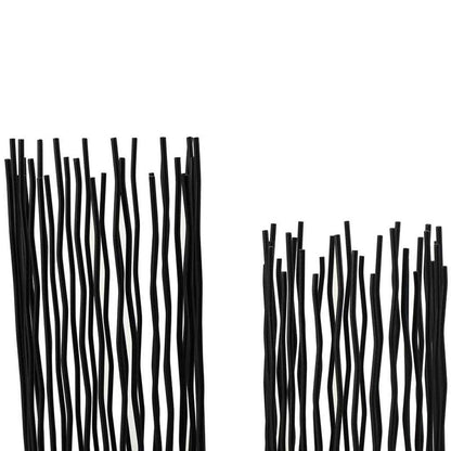 JOEUQK Wrought Iron Candle Holder Wedding Decor Hollow Ornaments Wavy Lines Black Candle Holder Candlelight Dinner Props Candle Accessory, 10 x 30cm
