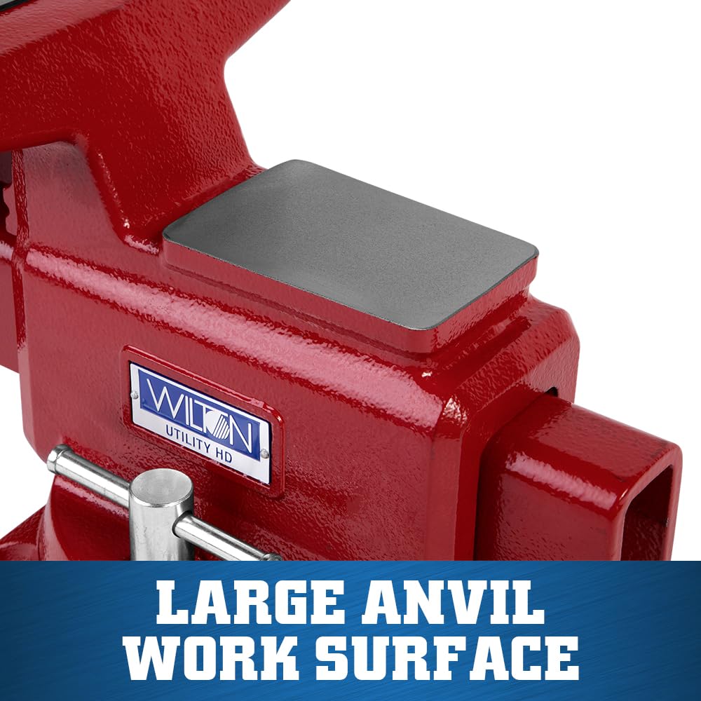 Wilton Utility HD Bench Vise, 8" Jaw Width, 8-1/2" Jaw Opening, 4-1/2" Throat (Model 648UHD)