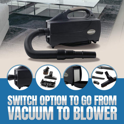 Oreck Compact Canister Vacuum Cleaner, Portable Handheld Vacuum for Carpet and Hard Floors, Lightweight, Powerful Suction with Versatile Tools, Corded Canister Vacuum Cleaners for Home Use