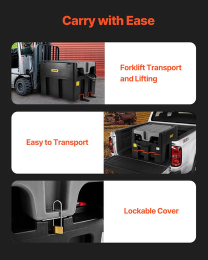 VEVOR Portable Diesel Tank, 58 Gallon Capacity & 10 GPM Flow Rate, Portable Fuel Tank with 12V Electric Transfer Pump and 13.1ft Rubber Hose, PE Diesel Transfer Tank for Easy Fuel Transportation Black