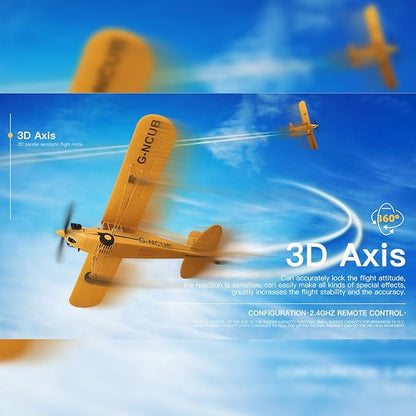 XK A160 J3 RC Airplane EPP Remote Control Airplane for Adults 3D/6G 2.4G 5CH Brushless 650mm Wingspan Fixed Wing RC Aircraft with Quick Release Military Plane Toy Gift -RTF