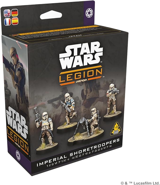 Asmodee Star Wars: Legion Imperial Shoretroopers - Corps &amp DF-90 Mortar Detachment Tabletop Miniatures Game Strategy Game for Kids and Adults Ages 14+ 2 Players 3 Hour Playtime
