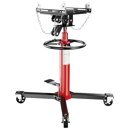 Garvee 1320 Lbs Transmission Jack Hydraulic Telescoping Transmission Jacks 33.5-67 Inch High Lift, 2-Stage Transmission Floor Jack Stand with Foot Pedal, 360° Swivel Wheel