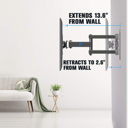 Mounting Dream Tilt TV Wall Mount for 37-75 Inch TVs - Full Motion Monitor Mount for 10-26 Inch Screens