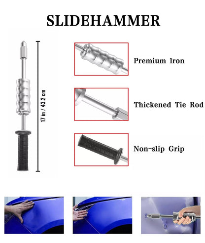 Flieeya 800VA Stud Welder & Dent Puller Kit with Slide Hammer, 110V Spot Welding Machine for Professional Auto Body Repair 5500