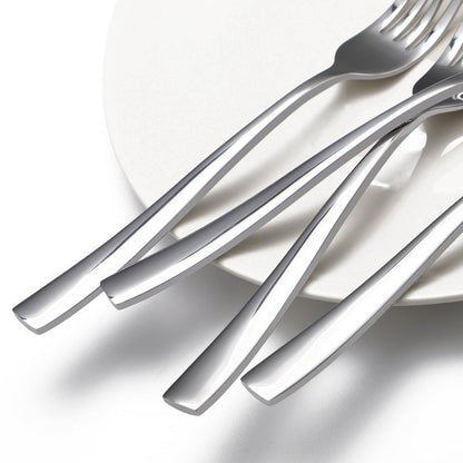 8-Piece Dinner Forks Set, Food Grade Stainless Steel Silverware Fork, Flatware Forks Use for Home, Kitchen, Restaurant, Dishwasher safe - 8.1 Inches