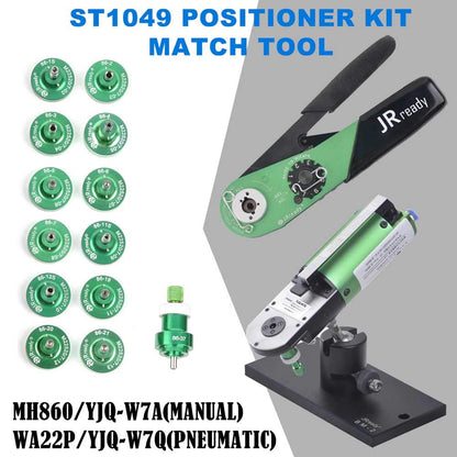 JRready M22520 7 Series ST1049 crimping tool KIT YJQ-W7A M22520 7 01 hand crimping tool with 86 series positioner and G145 for 16 to 28 awg Pin Terminal Contacts