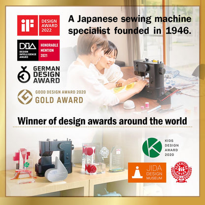 AXE YAMAZAKI sewing machine MM-10 | Small Portable & Super Lightweight Sewing machine For Beginners,Designed in JAPAN,For travel secondary Mini sewing machine