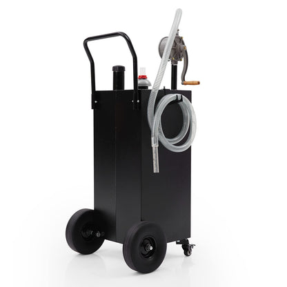 30 Gallon Gas Caddy - Portable Fuel Tank with Pump Gasoline Tank Portable Fuel Storage Tank for Boat, Car,Garden, Lawnmower, ATV
