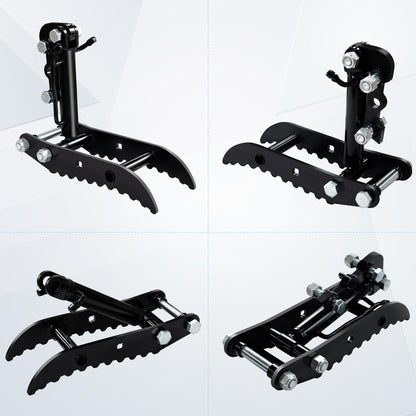 DANWIWEE Hydraulic Thumb Clip for Mini Excavators, with 2*M14 Hoses and Screws, Small Digger Attachments fit Most of up to 2 tons