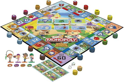 Monopoly Animal Crossing New Horizons Edition Board Game for Kids Ages 8 and Up Fun Game to Play for 2-4 Players Multicolor