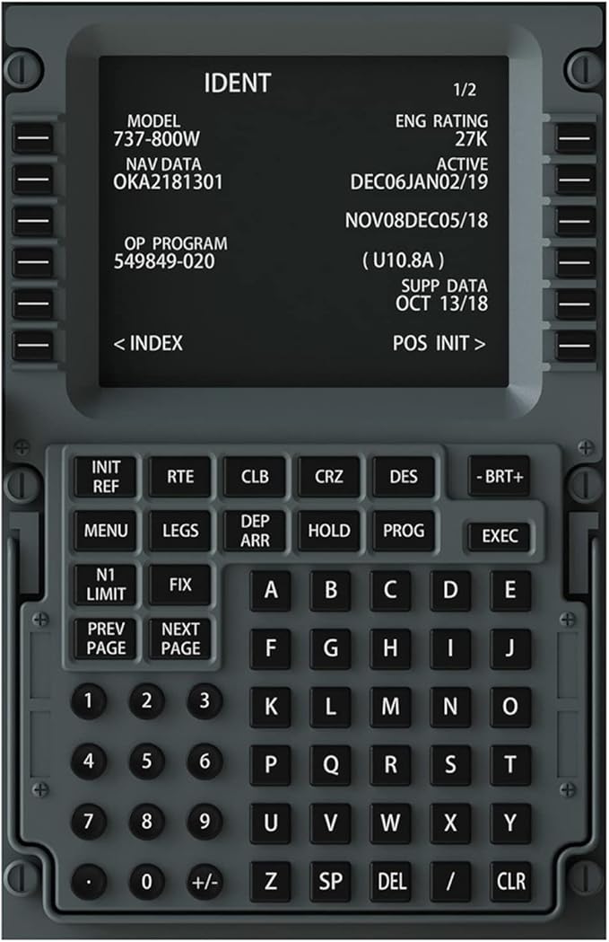 Boeing 737NG Poster Wall Art Airplane Cockpit Air Plane Cockpit High Detail Instruments Airplane Controls Photo Poster for Aircraft Enthusiasts Teaching Decoration - 51.5×36.6 In