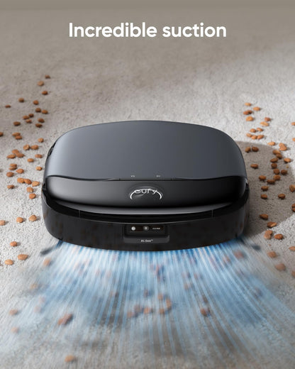 eufy S1 with All-in-One Station, HydroJet System with Roller Mop, Robot Vacuum and Mop Combo, Incredible Suction, Obstacle Avoidance, Multi-Level Mapping, Mop Auto-Retraction, Perfect for Pet Hair