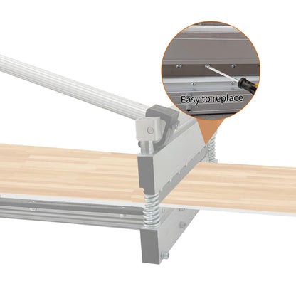 13“ Laminate|Vinyl Floor Plank Cutter with Blade, ECUTERS Heavy Duty Flooring Cut Up to 16mm Thick Floors, Portable Angle Length Cutting Flooring Tools - Engineer Wood Parquet LVP LVT VCT SPC WPC
