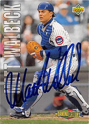Sports Memorabilia Autograph Warehouse 248862 Matt Walbeck Autographed Baseball Card - Chicago Cubs 1993 Upper Deck - No. 509