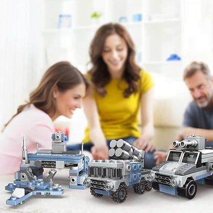 Military Army Building Toys for Adults 8IN1 USS Missouri Battleship Stem Building Blocks Military Bricks 25 Models Engineering Kits