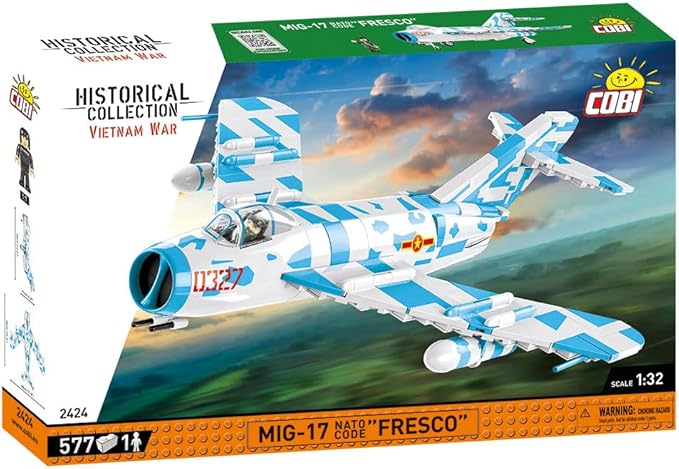 COBI Historical Collection Vietnam War MIG-17 NATO Code Fresco Building Set 577 Pieces