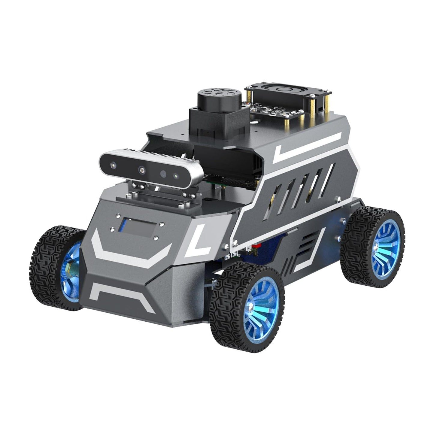Yahboom ROS2 AI Robot Car,for RDK X5 8GB Supports RVIZ Simulation ROS2,TOF Lidar,SLAM Mapping Navigation, Tracking and Obstacle Avoidance