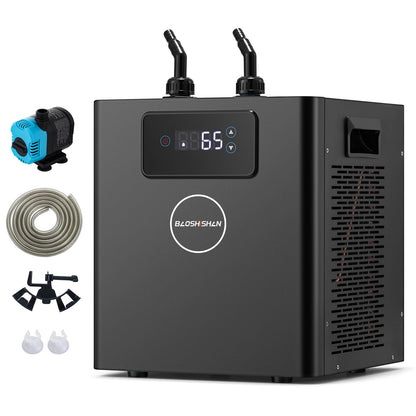 BAOSHISHAN Aquarium Chiller 79 gal, 1/3 hp Compressor & Silent Fan for Hydroponics System/Fish Tank/Axolotl/Coral Reef/Fresh & Sea Water