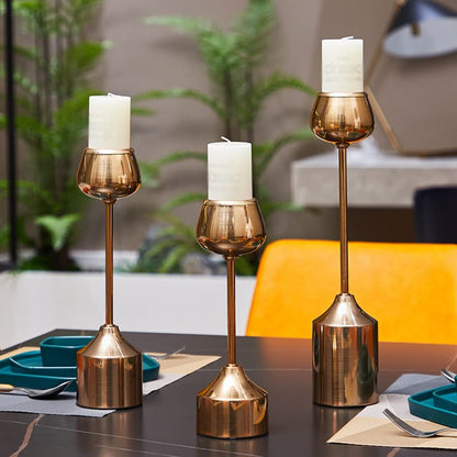Candlestick Holders Candlelight Dinner Candle Holder European Restaurant Hotel Props Modern Romantic Gold Iron Table Decoration Candle Holder Ornaments Candle Holders (Size : A)