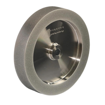 CBN Wheel 8 Inch, CBN Grinding Wheels 8" Diameter, 5/8" Bore, 1.5" Wide, 1" Down the Side, Suitable for Sharpening Woodturning and HSS Tools (600 Grit)