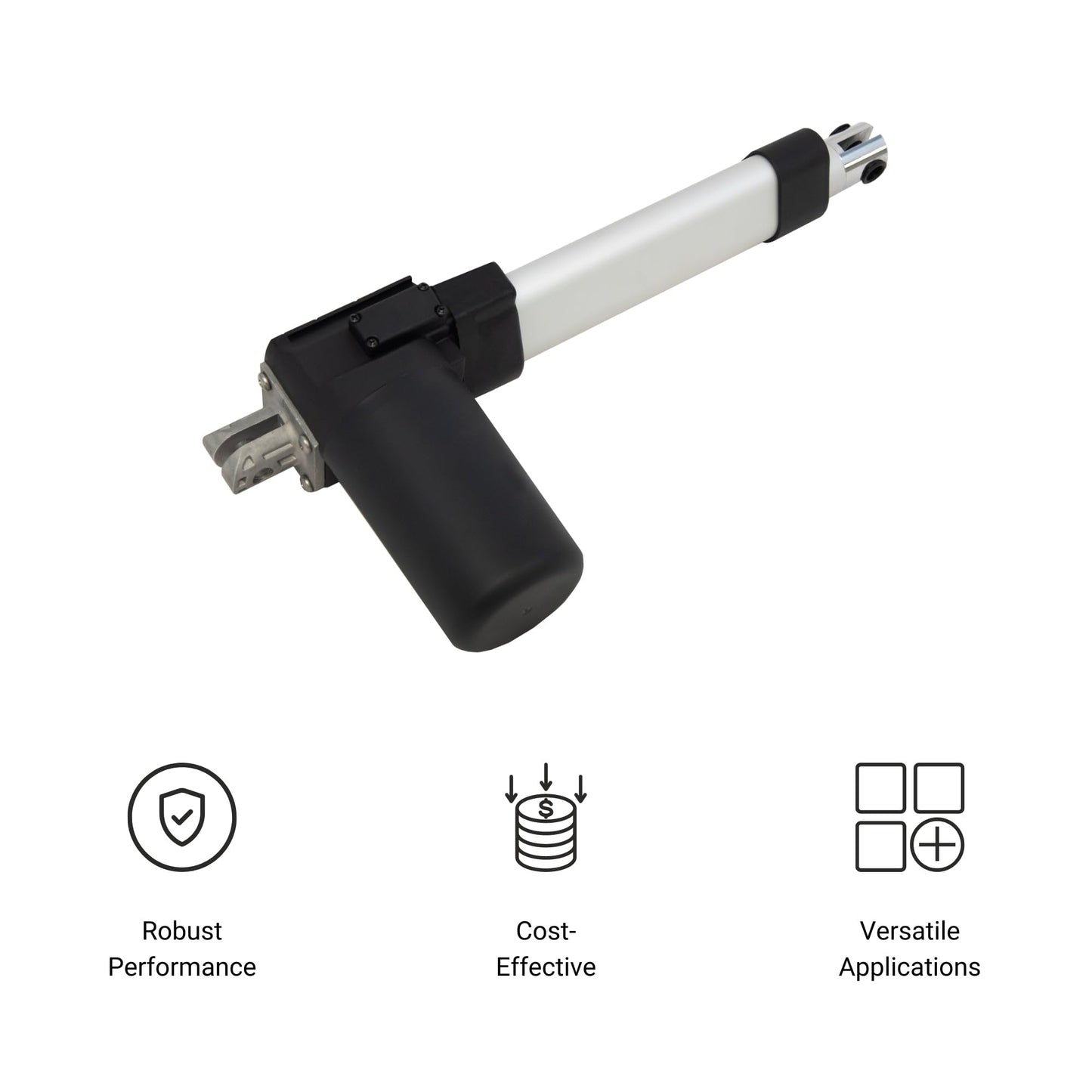 Progressive Automations 12V Electric Linear Actuator - 8 Inch Stroke, 100 lbs Force, IP66 Water Resistance - High Load Linear Actuator for Automation, Manufacturing, Automotive, PA-04-8-100