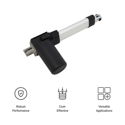 Progressive Automations 12V Electric Linear Actuator - 8 Inch Stroke, 100 lbs Force, IP66 Water Resistance - High Load Linear Actuator for Automation, Manufacturing, Automotive, PA-04-8-100