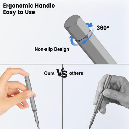 LOPLANE 49-in-1 Precision Screwdriver Set, Tiny Torx Screwdriver Fits Glasses, Magnetic Repair Tool Kit For Laptop, Iphone, Macbook, Tablet, Computer, Ps5, Electronics, Watch, Xbox, Camera