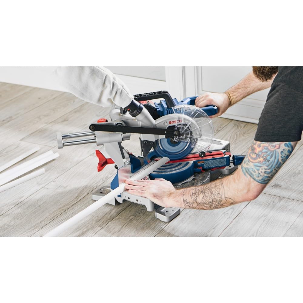 BOSCH GCM18V-07SN PROFACTOR™ 18V 7-1/4 In. Single-Bevel Slide Miter Saw - Mobile, Cordless Solution, 3-3/4 In. Nested Crown Cutting, 8-1/4 In. Crosscut Capacity (Bare Tool)