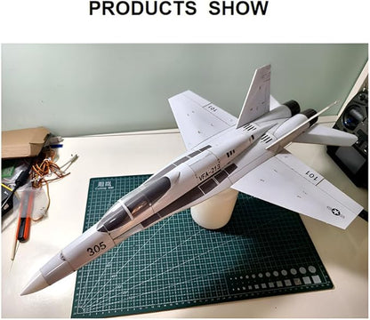 Fighter Jet Model F-18 395mm Wingspan Mini EPP 30mm Ducted Fan Fixed-Wing RC Airplane Aircraft Model for Collection and Gifts (PNP)