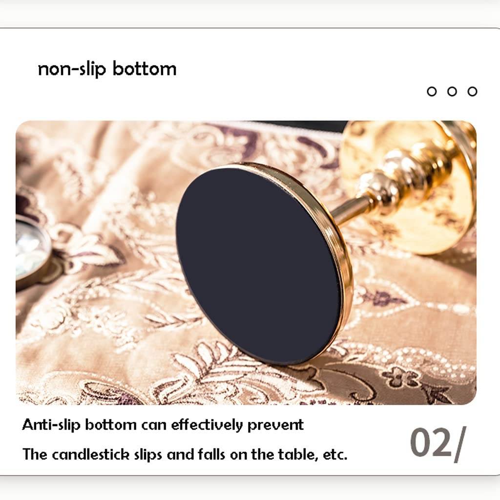 Candle Holder Aromatherapy Candle Holder Home Candle Dinner Props Nordic Romantic Light Luxury American Table Candle Holder Ornaments Candlestick (Size : C)