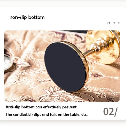 Candle Holder Aromatherapy Candle Holder Home Candle Dinner Props Nordic Romantic Light Luxury American Table Candle Holder Ornaments Candlestick (Size : C)