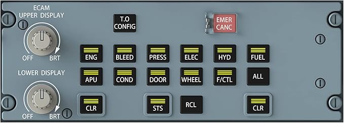 Airbus A320neo Poster Wall Art Airplane Cockpit Air Plane Cockpit High Detail Instruments Airplane Controls Photo Poster for Aircraft Enthusiasts Teaching Decoration - 51.5×36.6 In