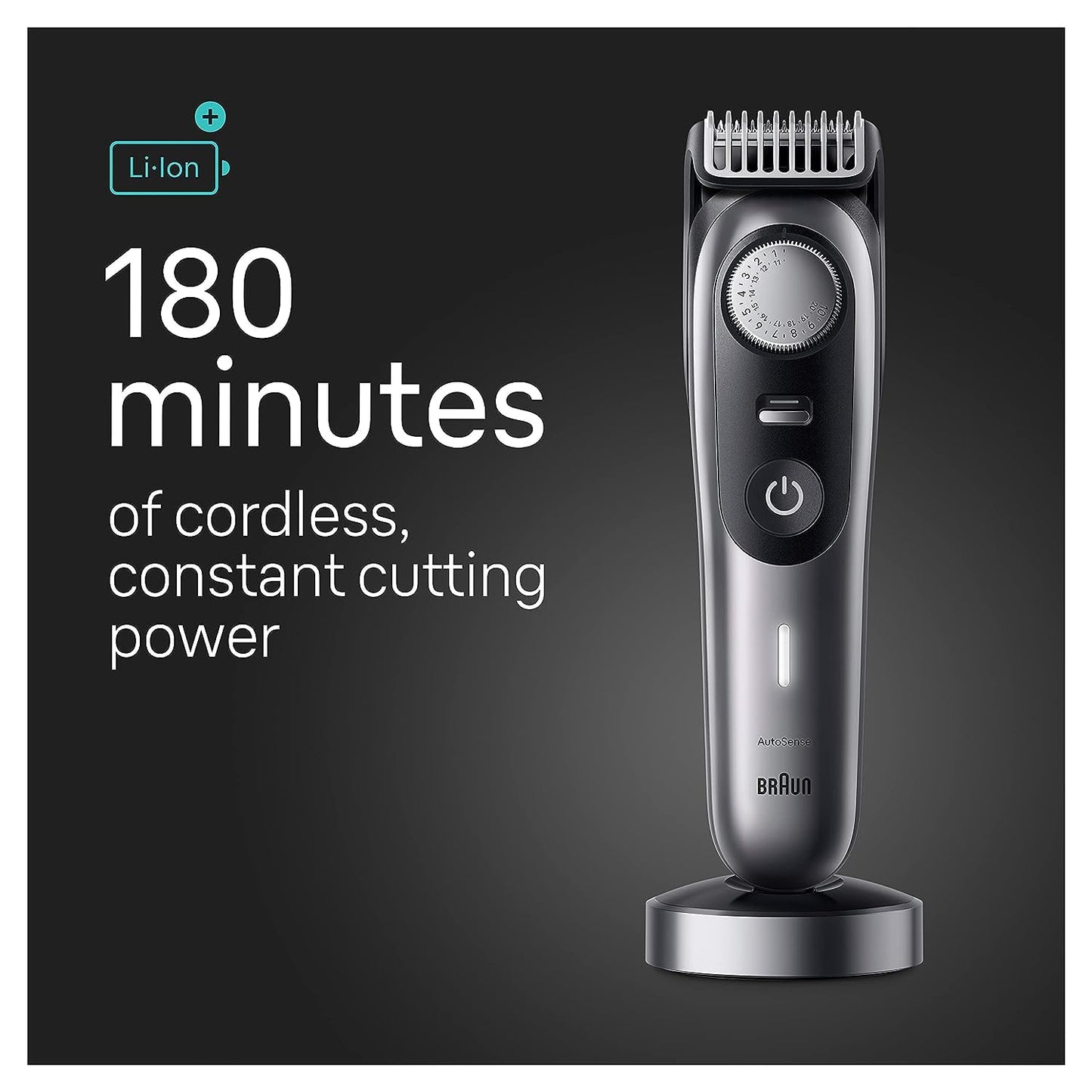 Braun All-in-One Men's Shaving Kit Series 9 9440, 13-in-1 Beard, Face, Nose, Ear Trimmer, Hair Clippers, Body Groomer and Manscaping