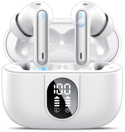 Csasan Ai Translation Earbuds Real Time,3-in-1 Buletooth 5.3 Translator Earbuds with 6 Translation Modes/164 Languages,No Subscription Required Translatior Headphones, White