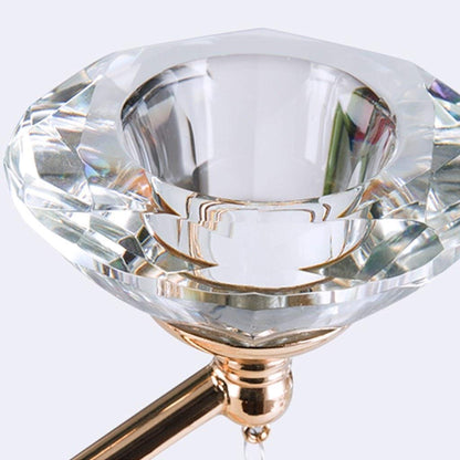 XILIN-1987 Candle Holderss Crystal Candlestick Living Room Porch Restaurant Study Decoration Desktop Candle Holder Decorative Candlestick (Size : C)