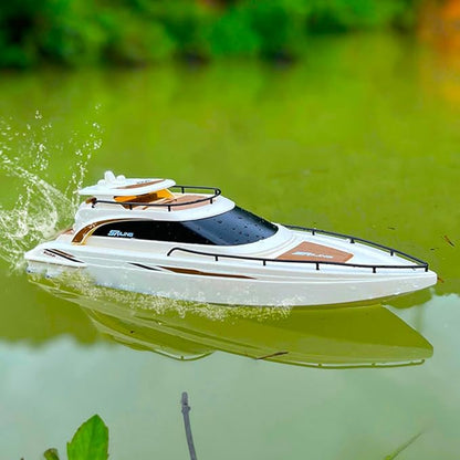 POCO DIVO Luxury Modern Yacht 1/28 RC Boat 2.4Ghz Radio Remote Control 15” Sailing Cruise Pool Lake Pond Dual Motors 15kmph Speed Ship Deluxe Gifts Adults Water Fun Voyage