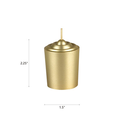 Mega Candles 12 pcs Unscented Gold Votive Candles, Hand Poured Wax Candle 15 Hours 1.5 Inch x 2.25 Inch, Home Décor, Wedding Receptions, Centerpieces, Occasions, Events, Festivities, Meditations