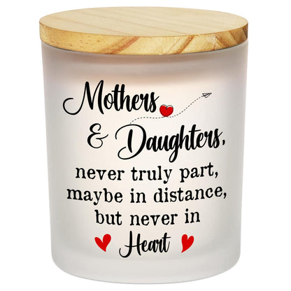 TEEZWONDER Birthday Gifts for Mom from Daughter - Long Lasting Vanilla Lavender Candle 10 oz - Mothers Day Birthday Gifts for Mom Mother Mama Grandma, Mother Daughter Gift, Scented Candles for Women