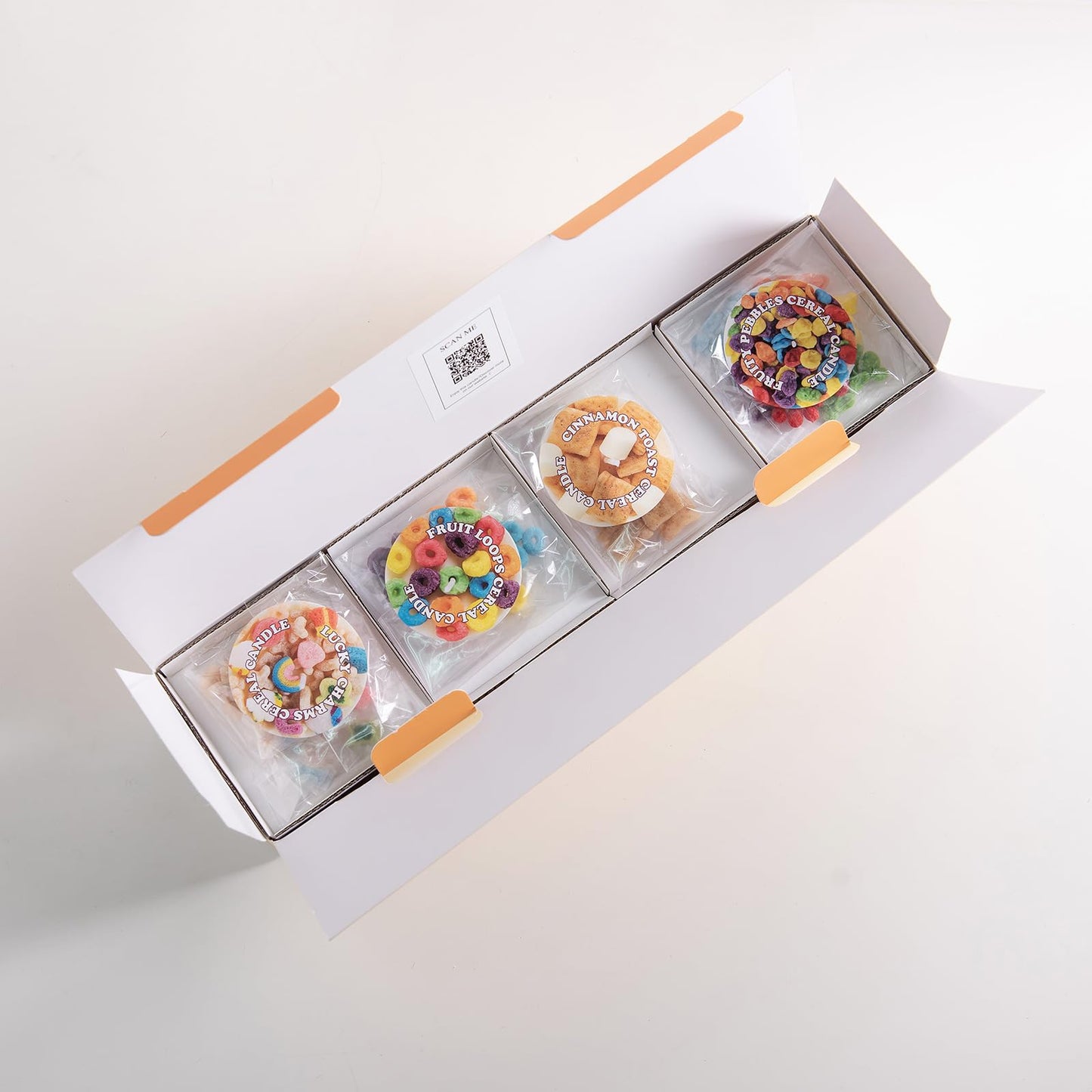 Mini Mix Funny Cereal Bowl Scented Soy Vegetable Wax Candles for Birthday Party Wedding Favor (4pcs/Pack)