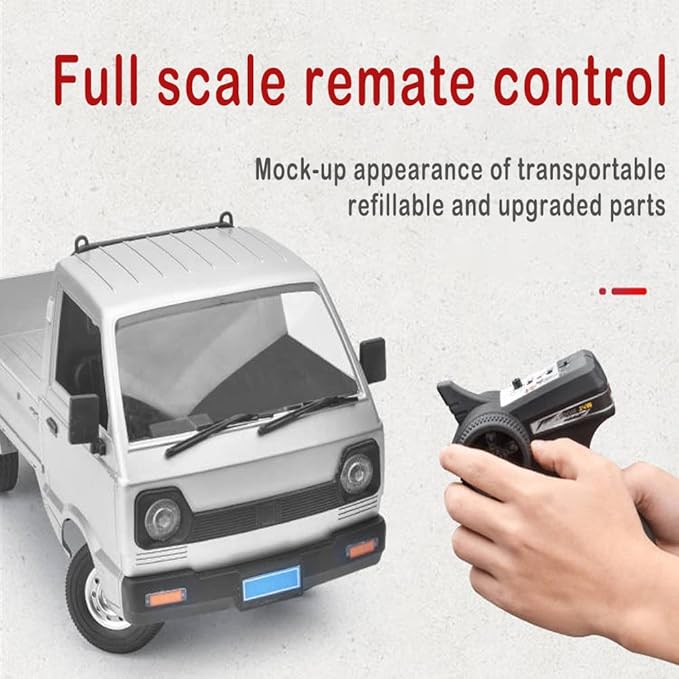 YIKESHU RC Car 1/10 Remote Control Car with LED Headlights 2.4Ghz RC Rock Crawler Trucks Rear Drive Off Road Pickup Truck for Adults Birthday Gifts All Terrain Crawler Suitable for Indoor Outdoor