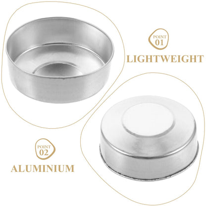 500pcs Round Tin Tea Light Cups Empty Case Candle Wax Containers Candle Mold Model DIY Wax Candles Tealight Accessories