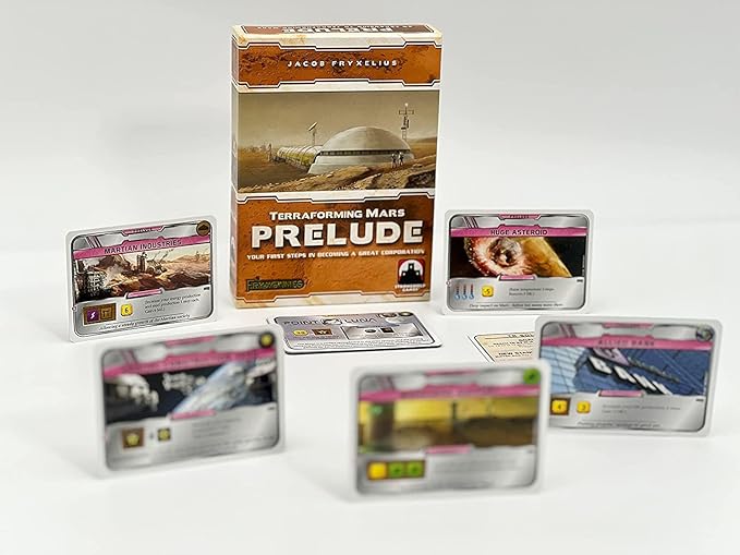 Terraforming Mars: Prelude Expansion by Stronghold Games | Engine-Building Card Module with Accelerated Start | Add Corporations and Projects | 1-5 Players Ages 12+ | Requires Base