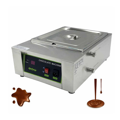 JARYANNIX 110V Stainless Steel Chocolate Melting Machine, Digital Control Chocolate Melter for for Bakeries Restaurants 1000W