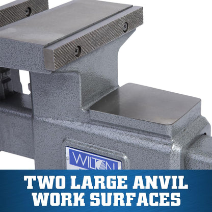 Wilton Reversible Bench Vise, 6-1/2" Jaw Width, 7-1/4" & 12-3/4" Jaw Opening, 4" Throat (Model 4650R)