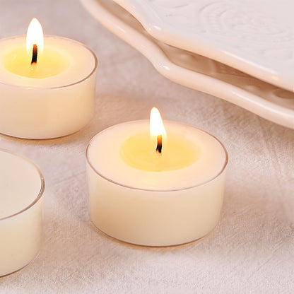 Jasmine Scented Tealight Candles – 14 Pack, 100% Pure Palm Wax, 6-Hour Burn, White Floral Aromatherapy Tea Lights for Romance, Relaxation, Home Spa, Clean Burn & Smokeless