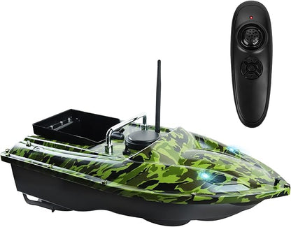 Bait Boat for Fishing RC Fishing Bait Boat for Carp Fishing - 546Yards Remote Control with 3.3lbs Loading (Camo Green)