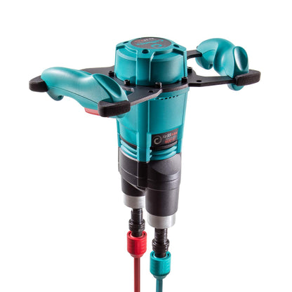 COLLOMIX Paddle Mixer - 110V, 1.9 HP Portable Concrete Mixing Drill with Double Action Mixing & HEXAFIX Paddle Connection - Xo55R